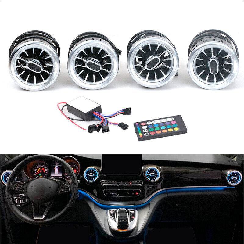 4Pcs Front Dashboard Air Condition Vent for Mercedes-Benz V Class W447 Vito V250