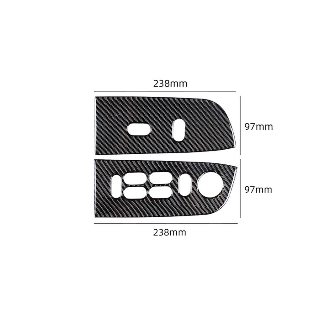 Carbon Fiber Interior Front Window Control Cover Trim  for ford  F-150 FX4 04-08
