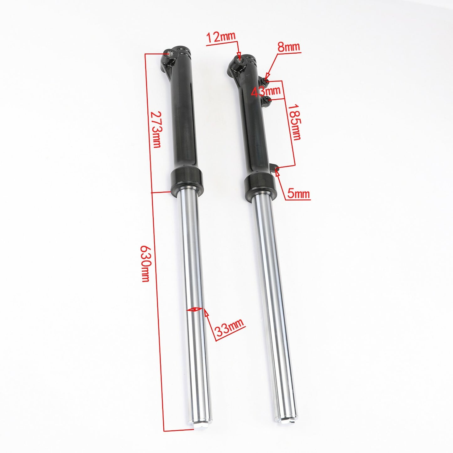 25-inch front fork impact, 14-inch wheels, 60/100-14 disc brakes, suitable for Pit Dirt bikes, Razor MX