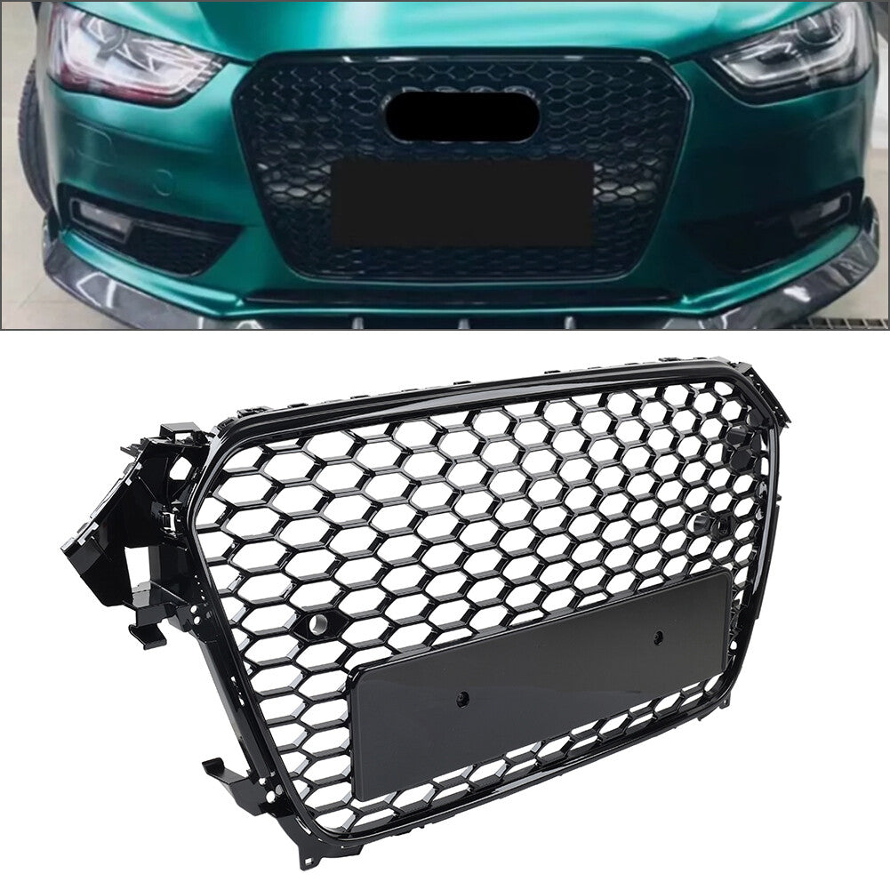 Front Bumper Radiator Mesh Grille for Audi A4 S4 B8.5 Facelift Models 2013-2016