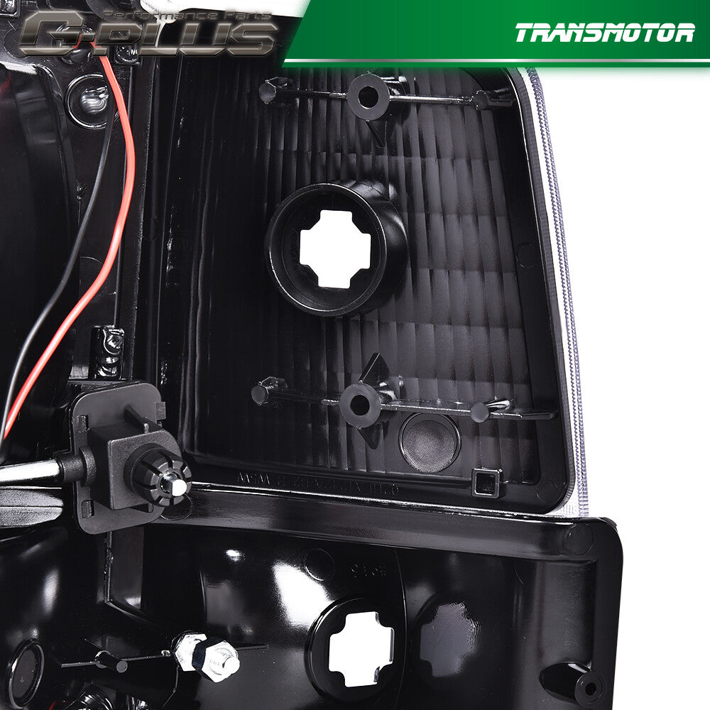 6-pack Dual LED DRL Headlights for 92-96 for Ford F150 F250 F350