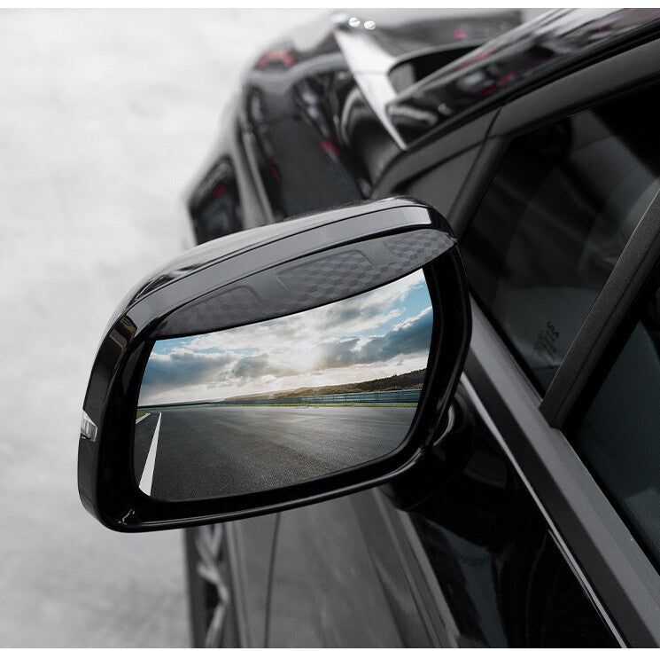 for Kia Carnival 2022-2023 Carbon fiber Rear View Mirror Rain Eyebrow cover Trim