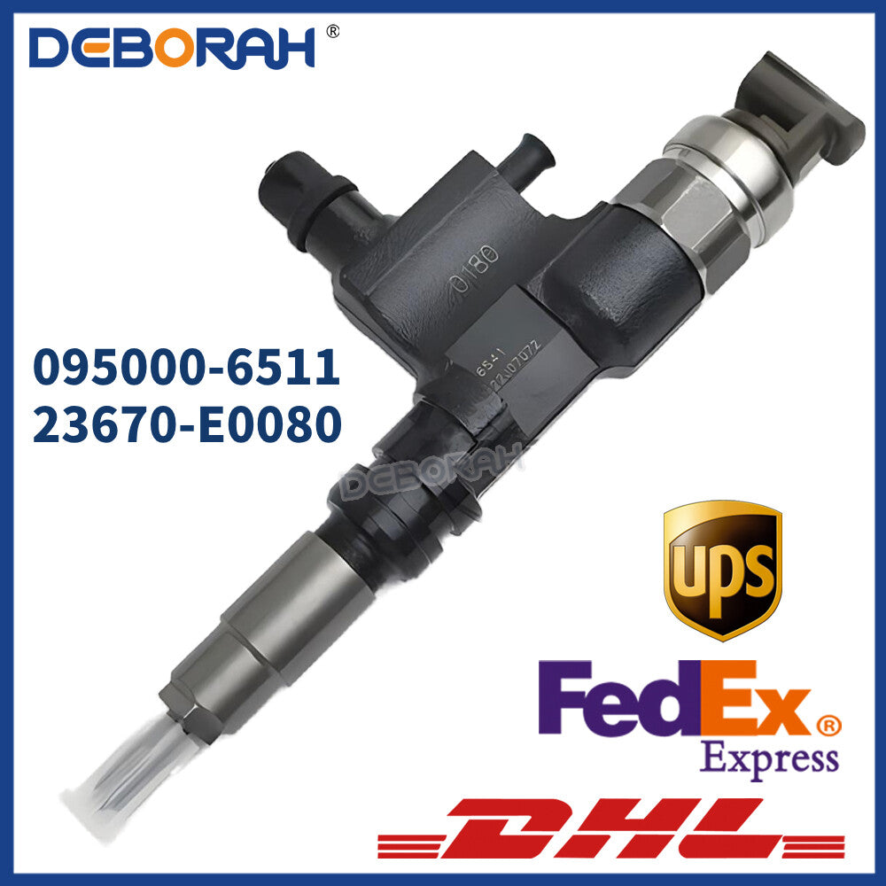 Fuel Injector 095000-6511 Common Rail Injector 23670-E0080 for TOYOTA for HINO