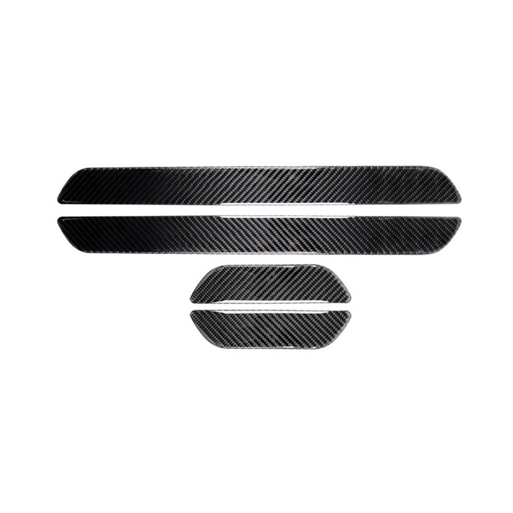 Carbon Fiber Door Sill Anti-Stepping Cover Trim for BMW X5 E70 X6 E71 2008-2013