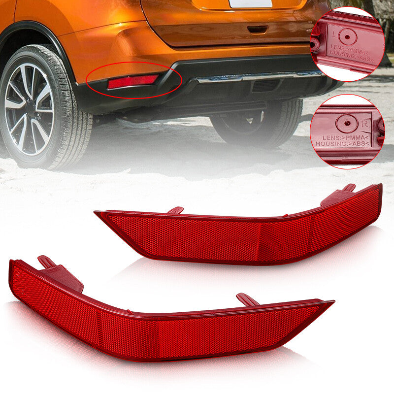 Driver Passenger Rear Bumper Side Marker Reflector for Nissan Rogue 2017-2020