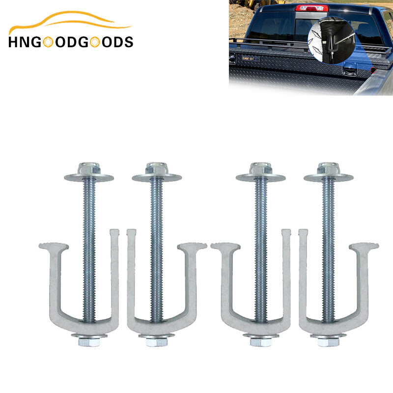4-Piece Truck Tool Box Clamp Aluminum Fastening Clamp Tool Box Mounting Kit
