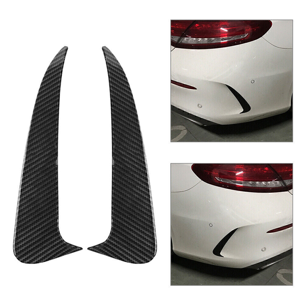 Pair Rear Bumper Splitter Spoiler Air Vent for Mercedes-Benz C Class Coupe C205