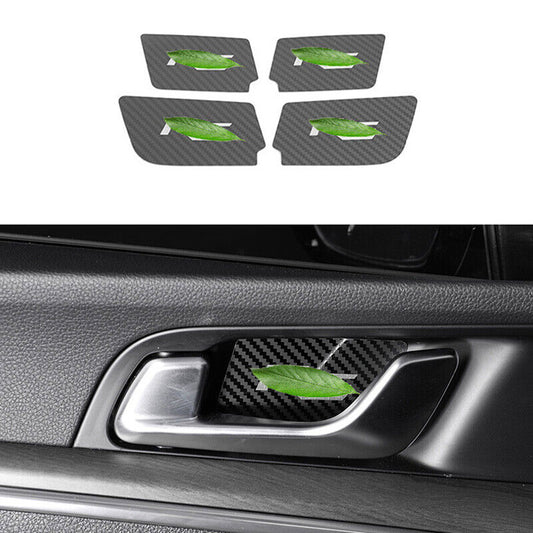 for Kia K5 2021-2023 Carbon Fiber Inner Door Handle Bowl Decor Sticker trim 4x