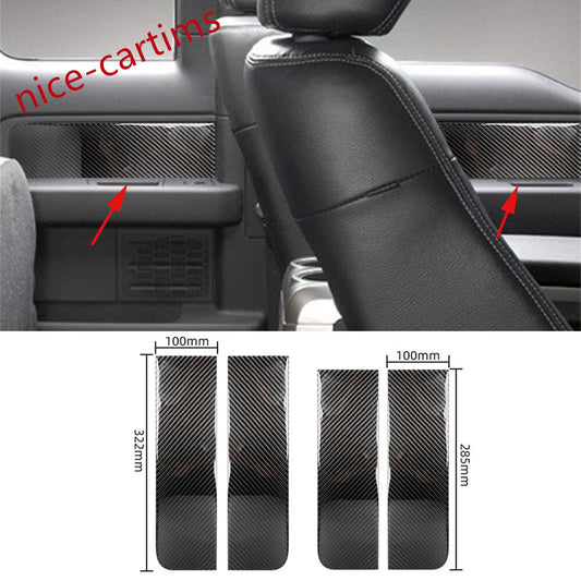 4¡ÁCarbon Fiber Interior Side Door Panel Decorative Cover for Ford F150 2009-14 B