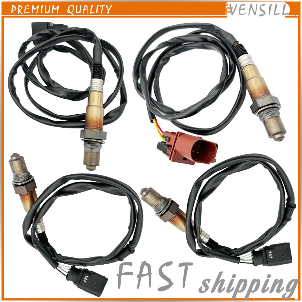 Set of 4 Upstream Downstream Oxygen Sensor for Porsche for Cayenne 9PA S 4.5L 02-07