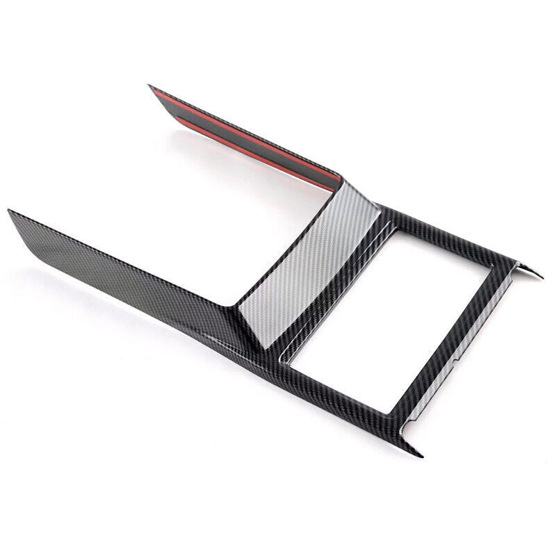Carbon Fiber Front Water Cup Holder Cover Trim for Mitsubishi Outlander 2022 23