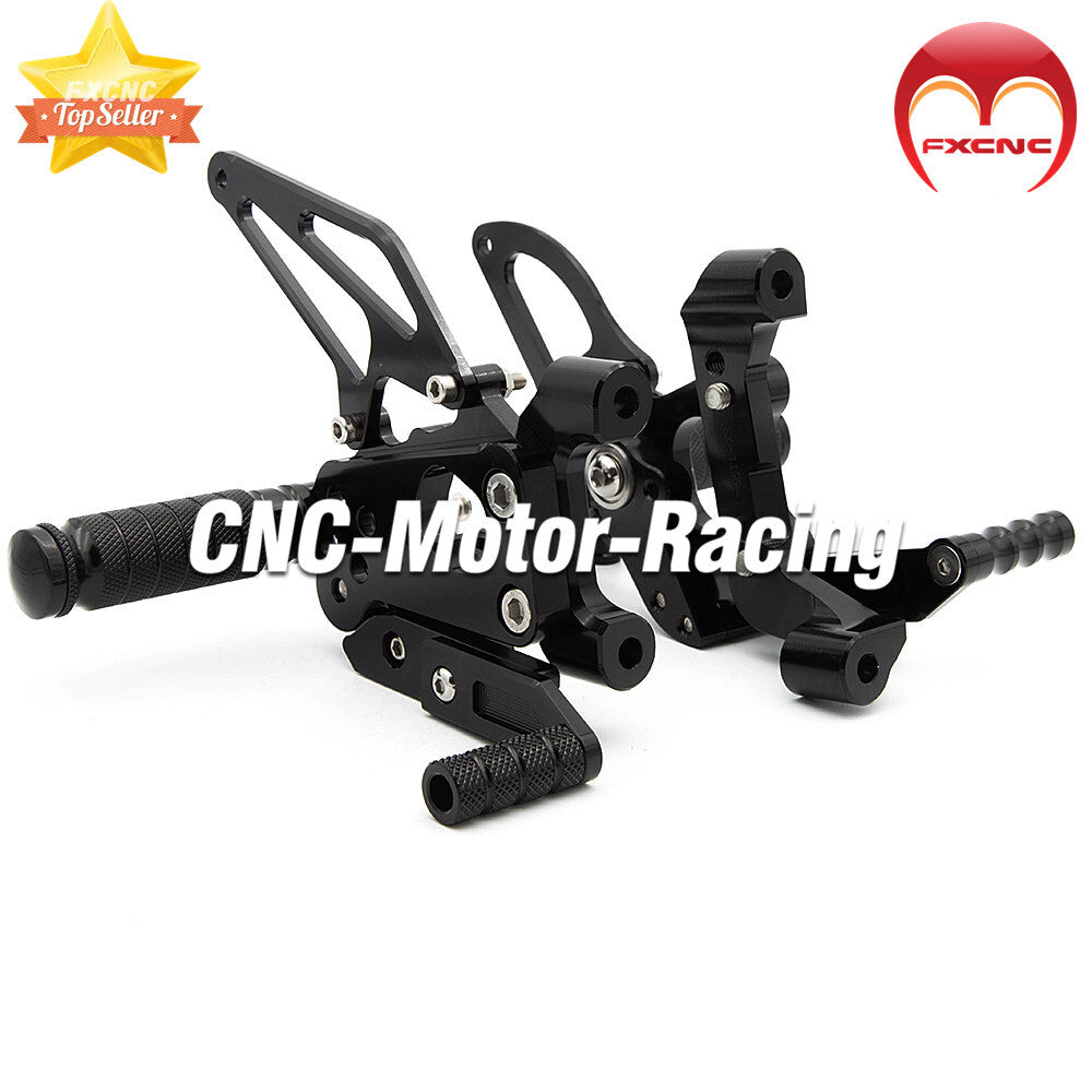CNC geared feet rear feet suitable for Ducati 899 Panigale 2014-2015 Black
