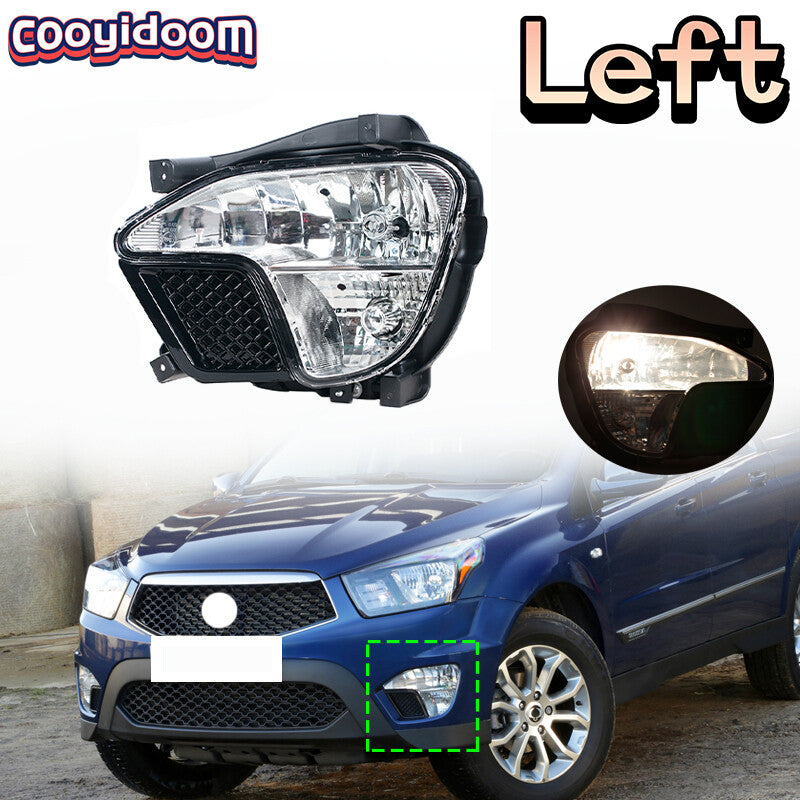 1Pcs Left Halogen Fog Light Assembly for Ssangyong for Korando Actyon Sports 2012-14