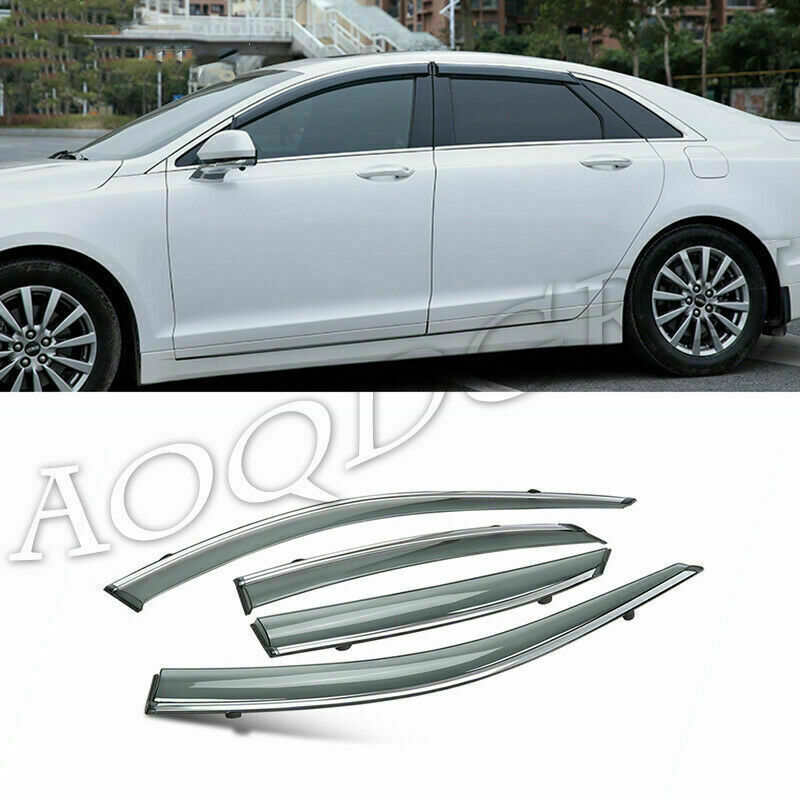 for Lincoln MKZ 2013-2020 Window Sun Vent Visor Rain Guard Sun/Rain Shield Trim