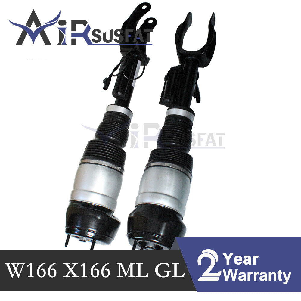 Pair Air Suspension Spring Shock Strut Front for Mercedes ML GL W166 ML350 GL550