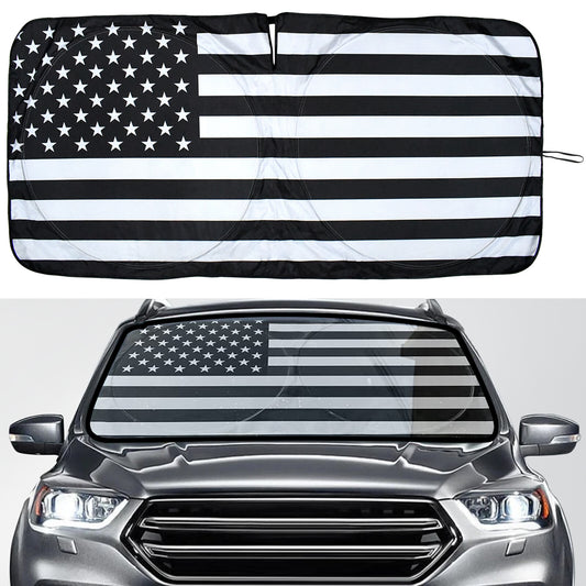 US Flag Car Windshield Sun Shade Screen UV Block Cover for Toyota Accessories