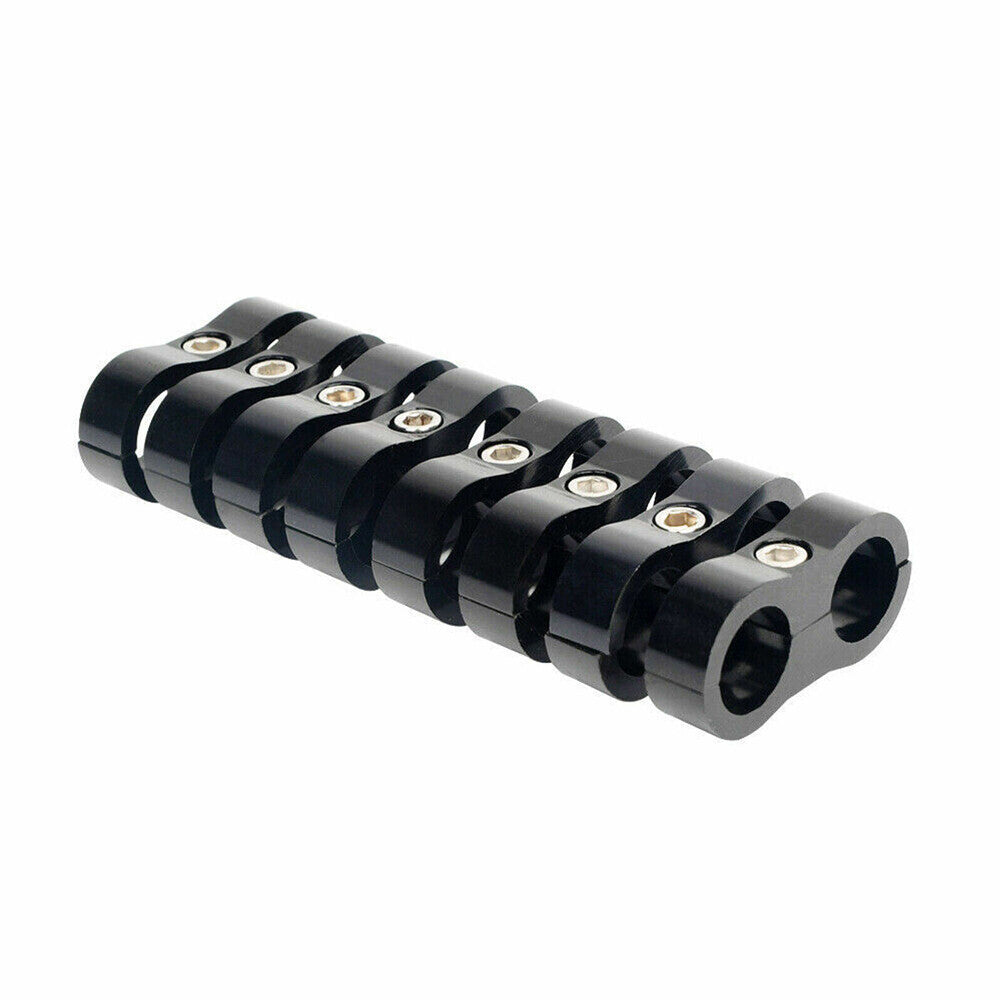 8Pcs Hose Separator Clamp Fitting Adapter Connector 12AN AN12 Oil Fuel Hose Line