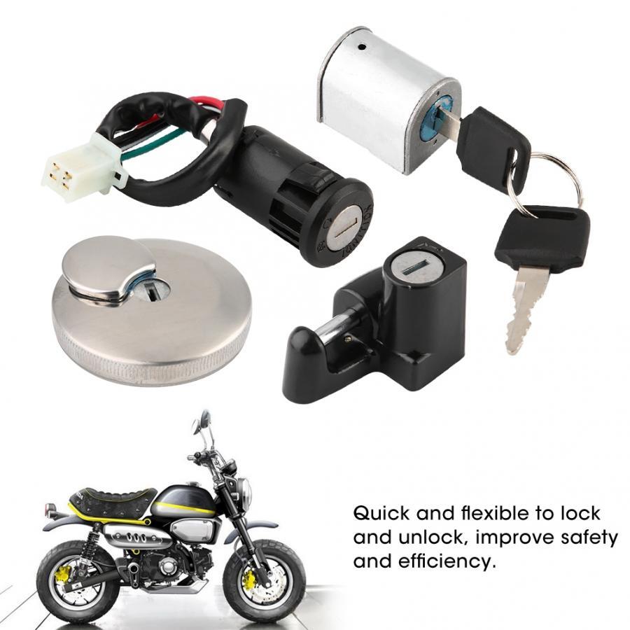 Lgnition Lock Fuel Tank Cap Lock Helmet Lock Anti-theft Lock for Honda Monkey