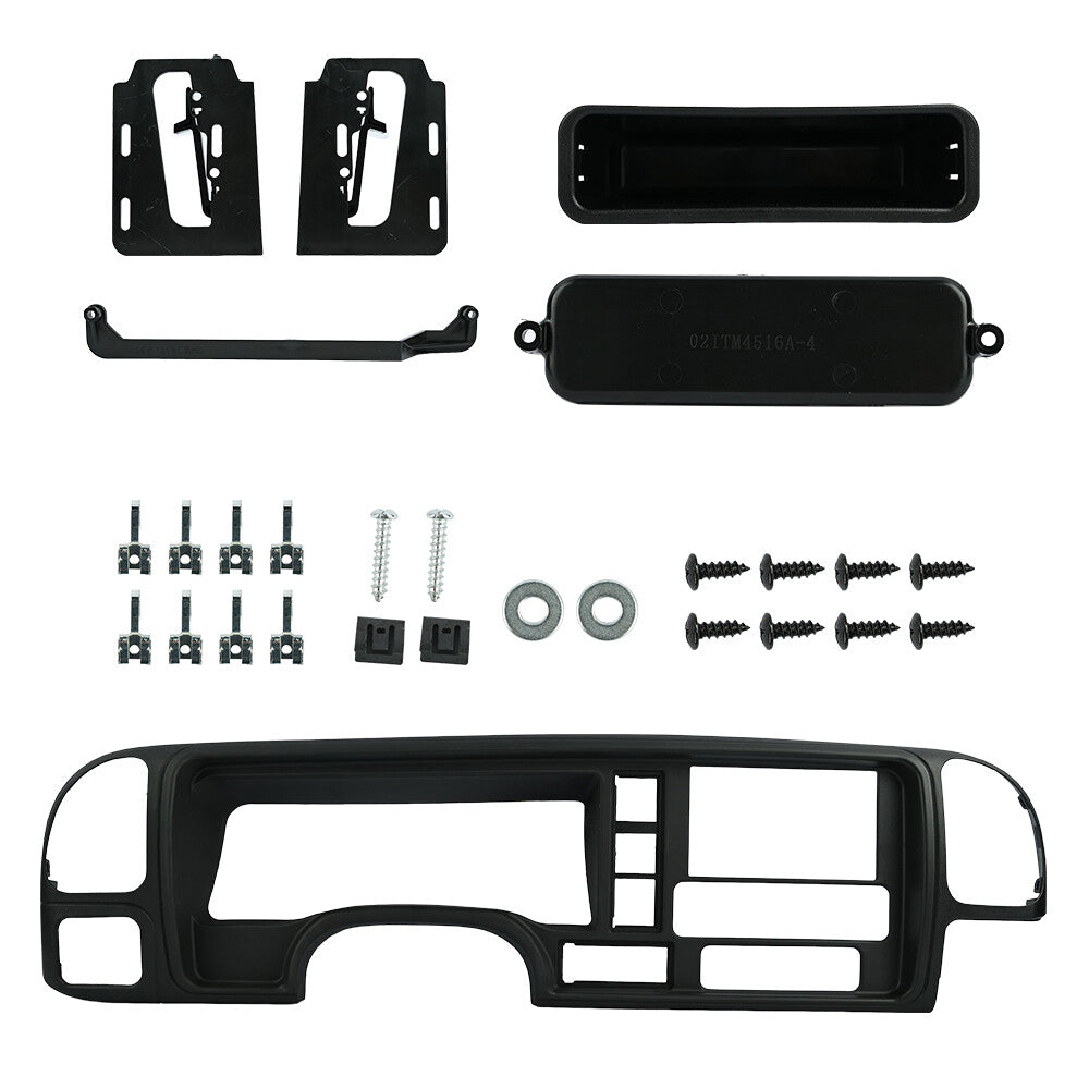 Double Din Dash Bezel Trim Cover Kit For 1995-2002 for GMC Full-Size Truck SUV
