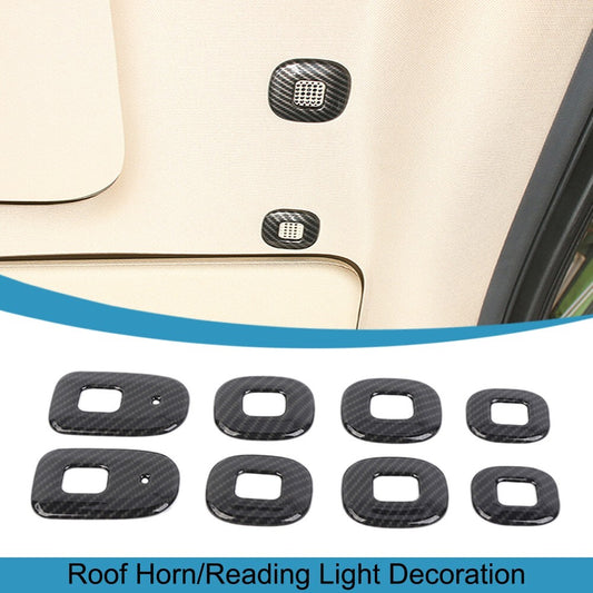 Roof Horn Speaker Reading Light Lamp Cover Trim Stickers for Dodge for RAM 2018-2024