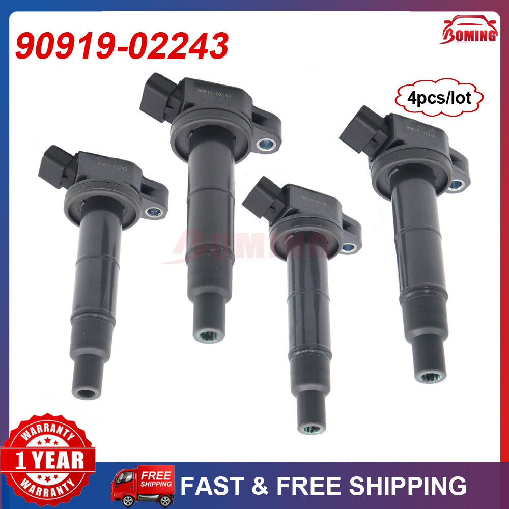 Pack 4pcs Ignition Coils for Toyota for Camry for Lexus for Scion Rav4 Highlander 9091902243