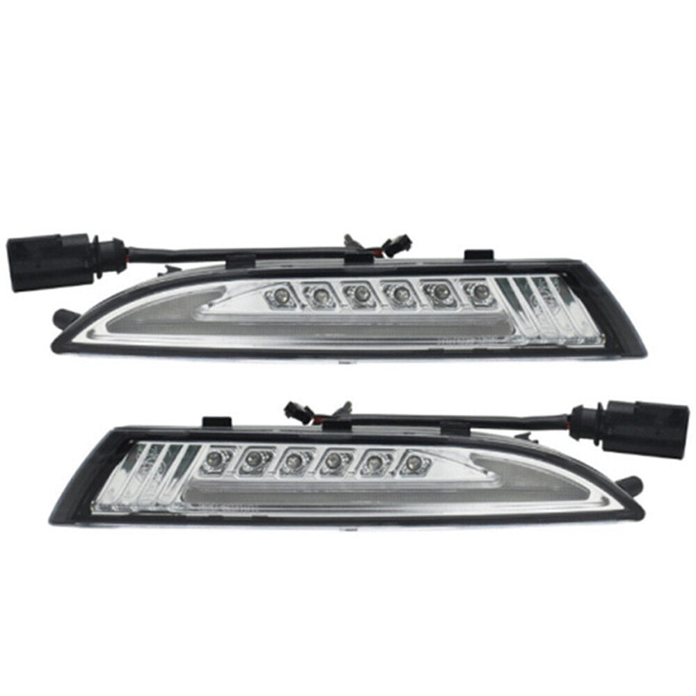 1 Pair LED DRL Daytime Running Position Light for VW Scirocco 2008-2013 Clear