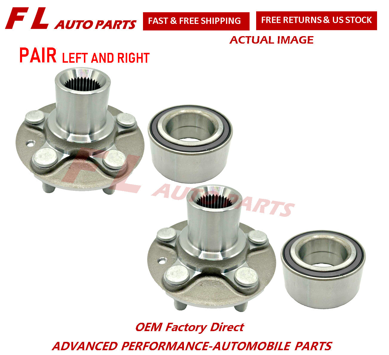 Rear wheel hub  bearing for Land Rover for Range Rover Evoque 19-2023 LR139172 PAIR