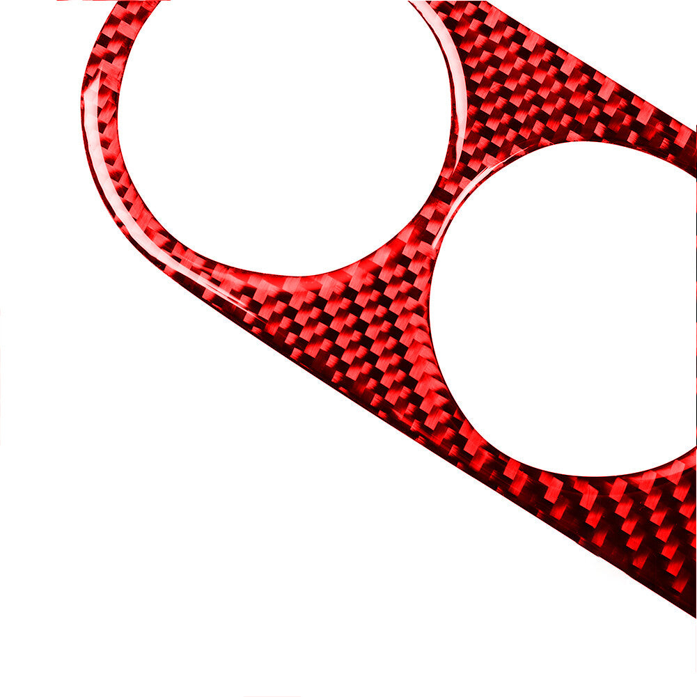 Red for Mazda MX-5 Miata 09-15 Carbon Fiber Interior Central Console Cover Trim
