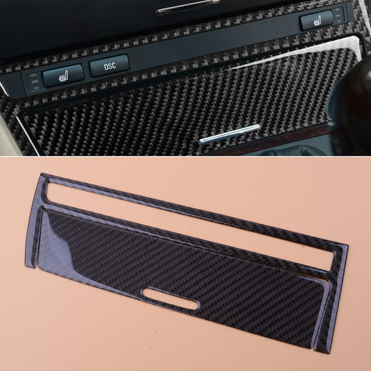 Carbon Console Cigarette Lighter Ashtray Panel Trim Fit for BMW E46 4 Door 98-06