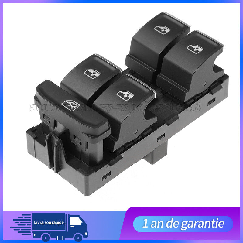 Commande Bouton Leve Vitre Chrome 8 Pin pour for Golf 7 for Passat B8 5G0959857C Neuf