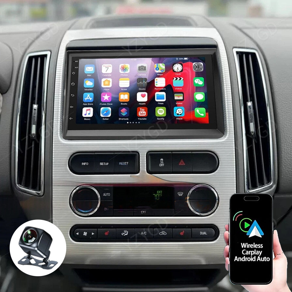 for Ford Edge 2007-2010 Stereo Android Auto Carplay Car Radio GPS Navi Screen BT