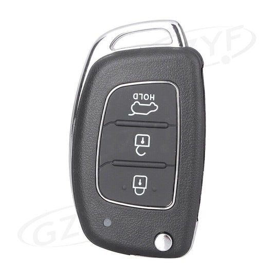 3 Buttons Folding Remote Key Shell Fob Case Cover Fit for HYUNDAI Santa Fe 2013-2014