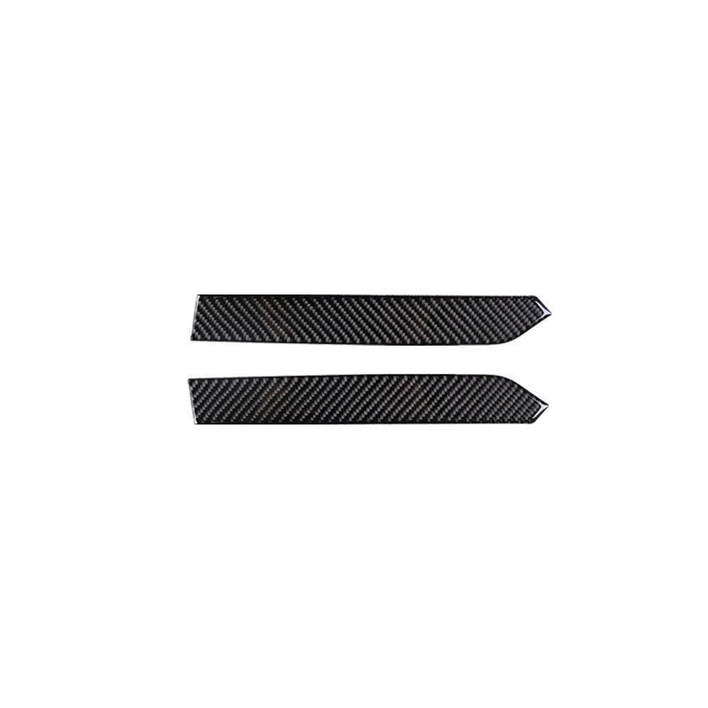 2Pcs Carbon Fiber Gear Shift Side Strips Cover Trim for Jeep Liberty 2008-2012