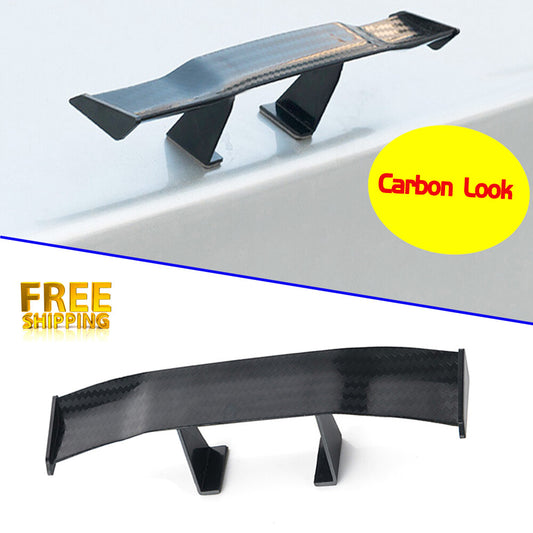 Universal for Mini Spoiler Auto Car Carbon Fiber Trunk Tail Decoration Sport Wing