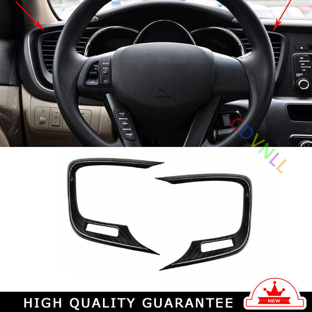 Inner Middle Air Outlet Vent Cover Trim Fit for Kia K5 Optima 11-15 Carbon Fiber