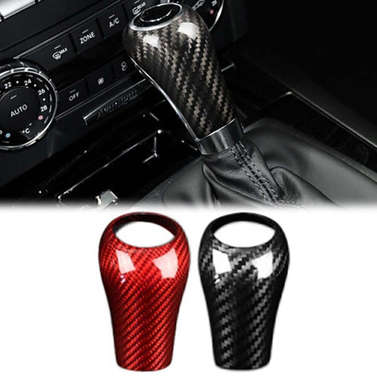 Carbon fiber gear shift knob cover trim suitable for Mercedes-Benz W204 CEG GLS-Class