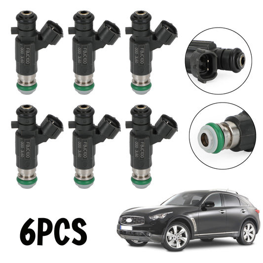 6-pack FBJC100 fuel injectors suitable for Nissan 350Z (03-04) and for Infiniti G35 (2003-2004).