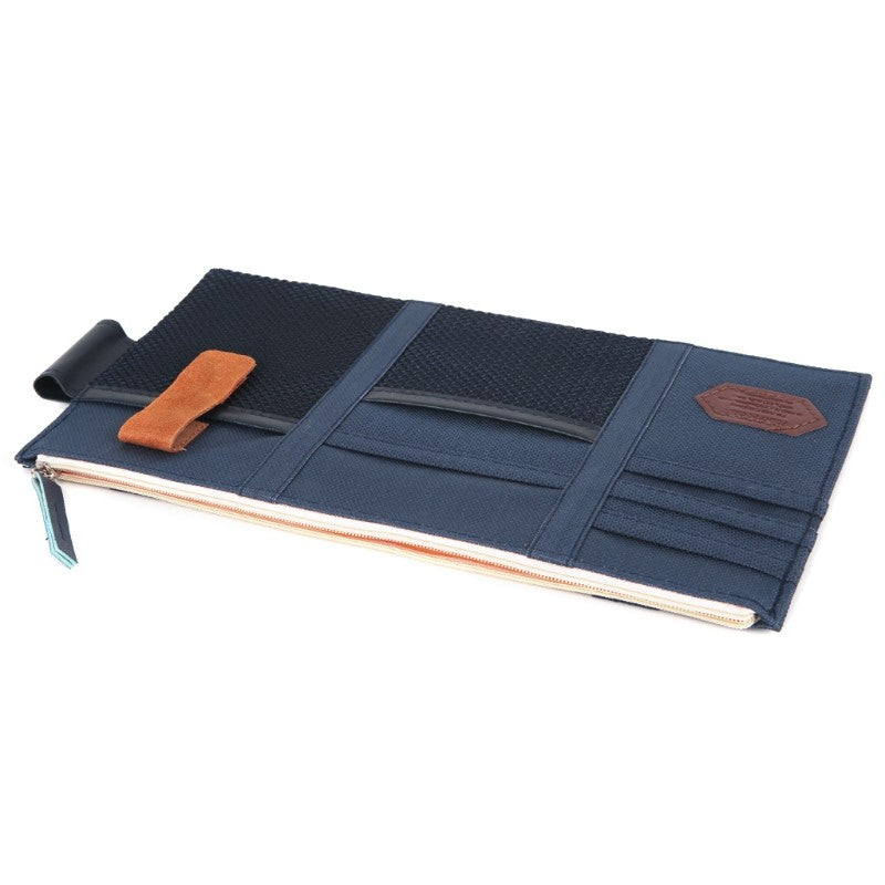 Car Blue Sun Phone Cards Pocket Organizer Shield Board Storage Cover Bag