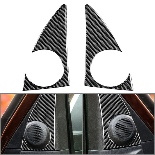 2¢ªA-S?ulen-Lautsprecher-Verkleidung f¨¹r for Toyota Tundra 2014-21 Kohlefaser schwarz