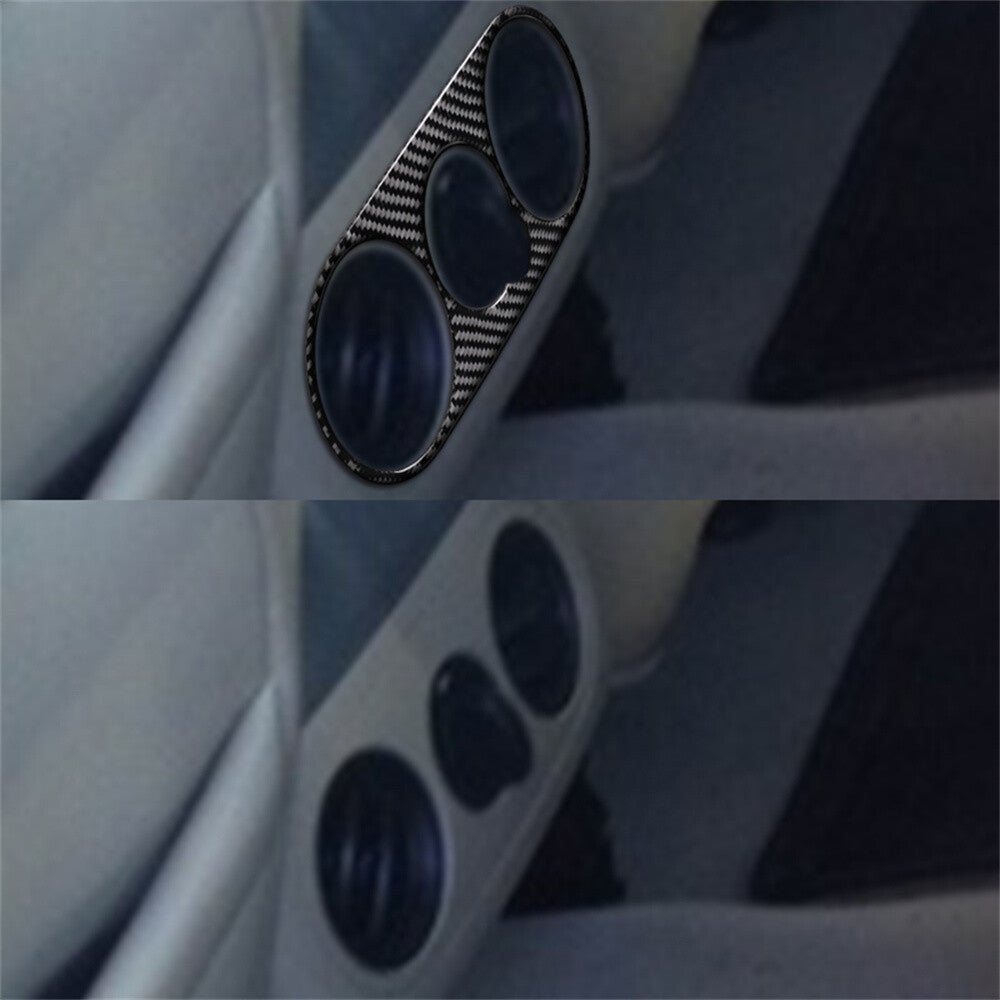 Carbon Fiber Console Rear Air Vent Outlet Cover Fit for Ford F-150 FX4 2004-2008