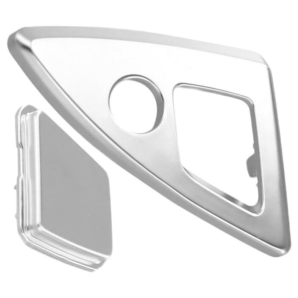 For 2014-2016 F10 F11 M5 Console Lock Cylinder Trim Cover Silver 51169277348