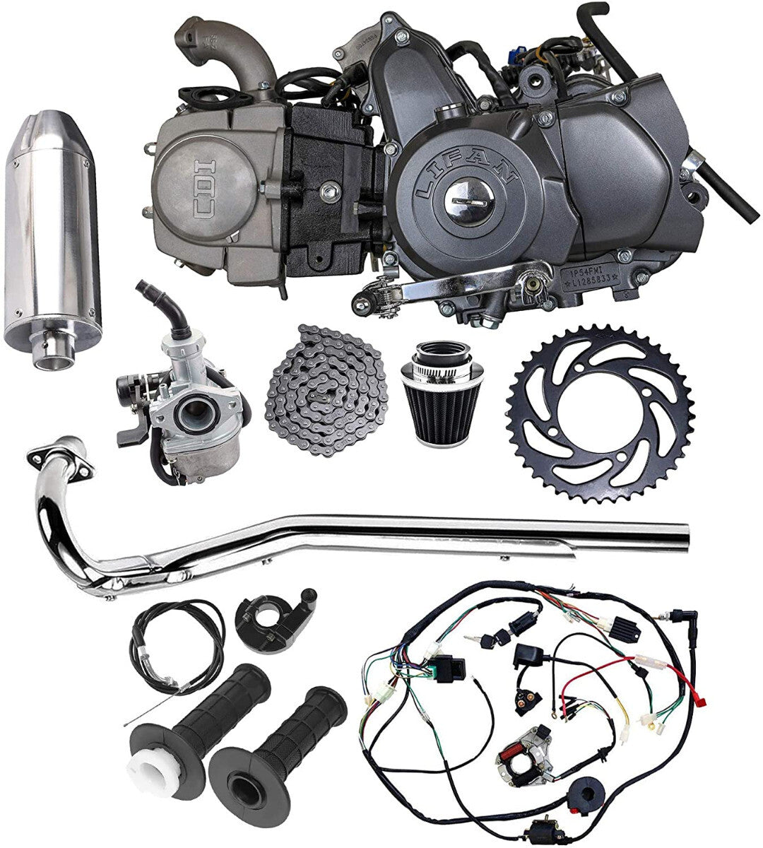 125cc engine motor semi-automatic tunnel bicycle suitable for Honda CT70, CT90, CT110, ATC70, Z50