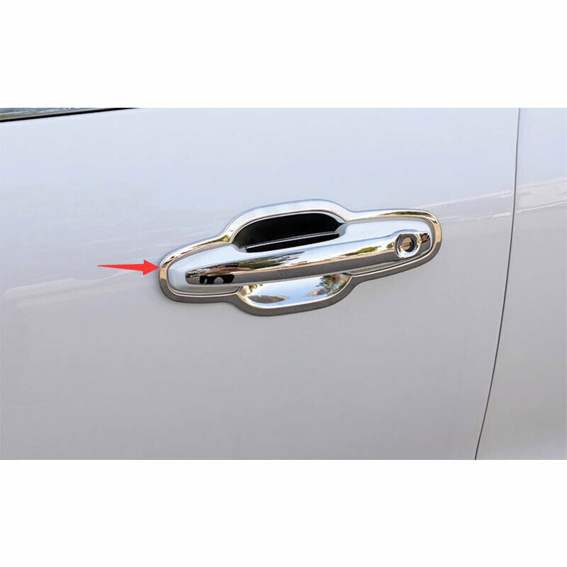 Car Outside Door Bowl Cup Cover Trim Chrome Steel for Ford Escape Kuga 2020-2022