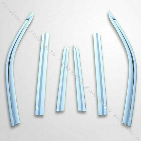 For Prado FJ150 LC150 2010-2021 ABS Chrome Car Window Visor Sun Rain Guard Vents
