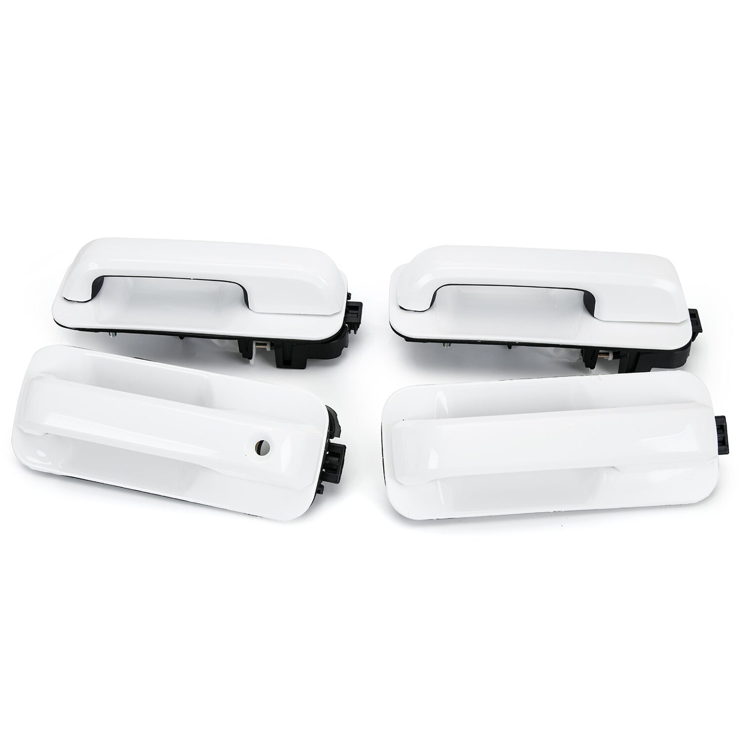 4PCS for Ford 15-20 F-150 XLT Crew Cab White Door Handles Front and Rear Set