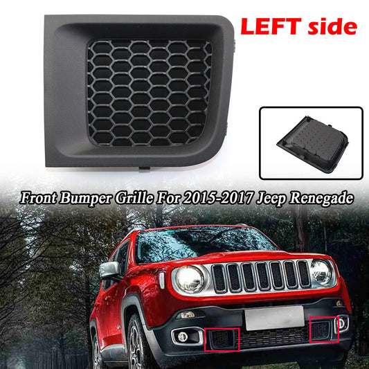 Left front lower grille cover for Jeep Renegade 2015-2018 front bumper ABS