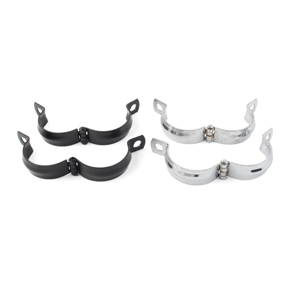 2x Metal Front Fork Clamp Turn Signal Light Mount Bracket Holder