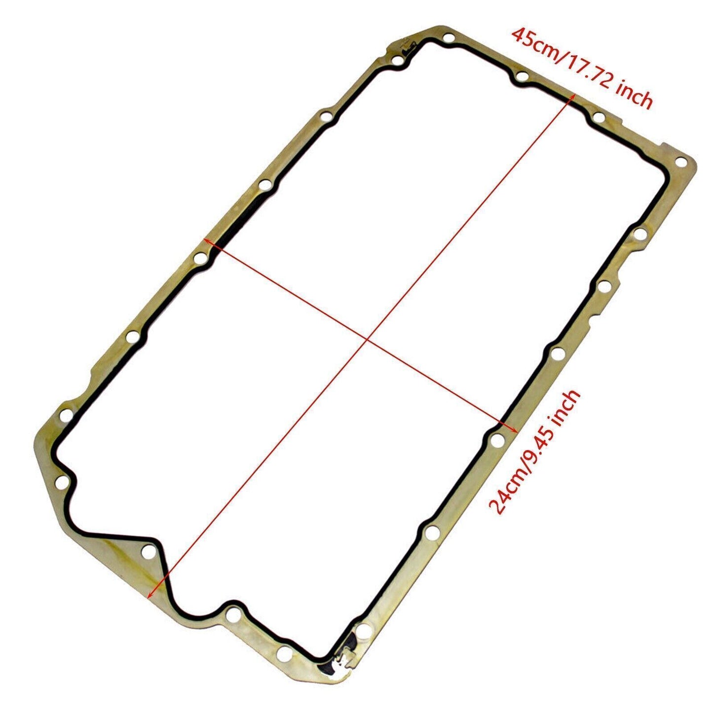 11137511224 Engine Oil Pan Gasket for BMW 120i 2010 Base Hatchback 4-Door 2.0L