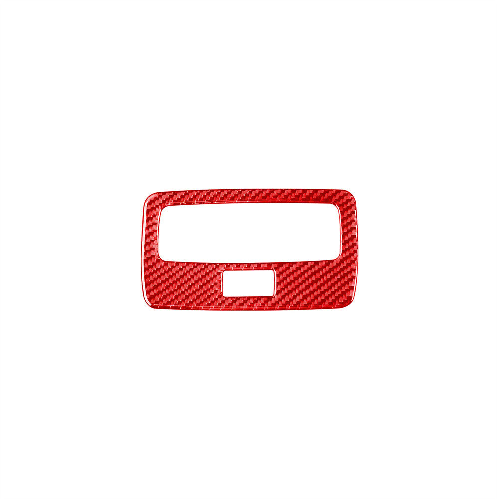 Red Carbon Fiber Rear Reading Light Lamp Panel Trim Cover For Luxus GS 2006-2011