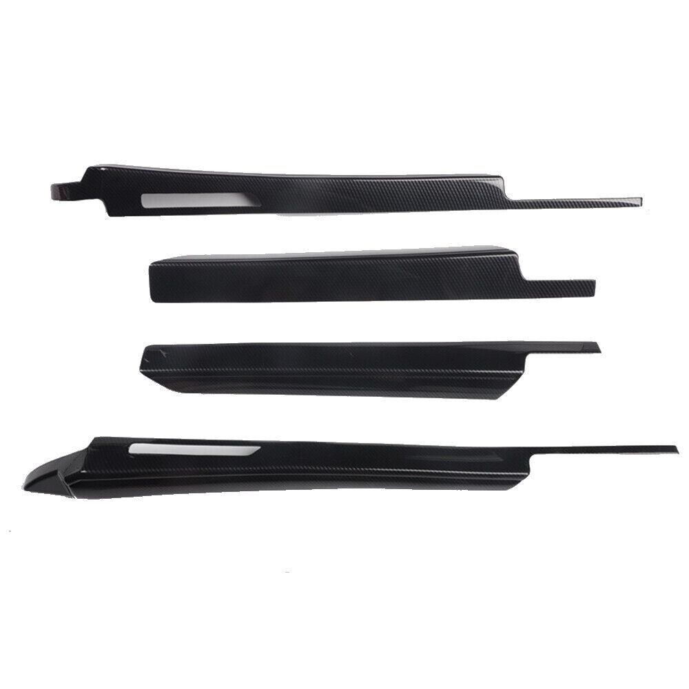 Car Inner Door Panel Cover Trim 4PCS Fit for Lexus for ES 2018-21 Black Carbon Fiber
